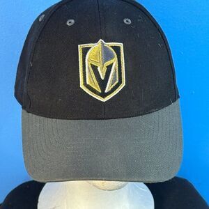 47 Brand NHL Las Vegas Golden Knights Black Adjustable Logo Cap Hat